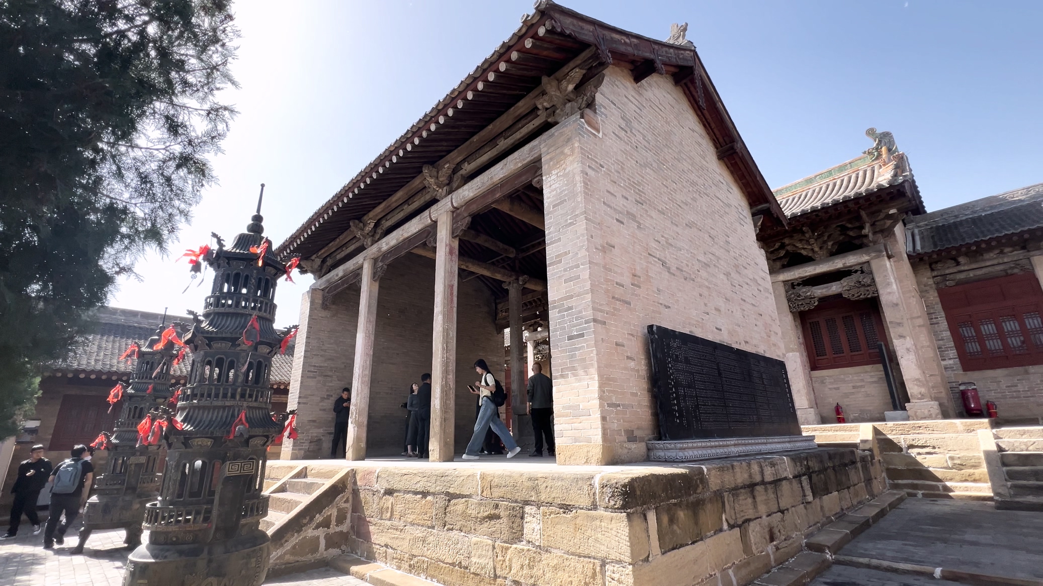 高平市王报村二郎庙一隅。（杨旸/摄）