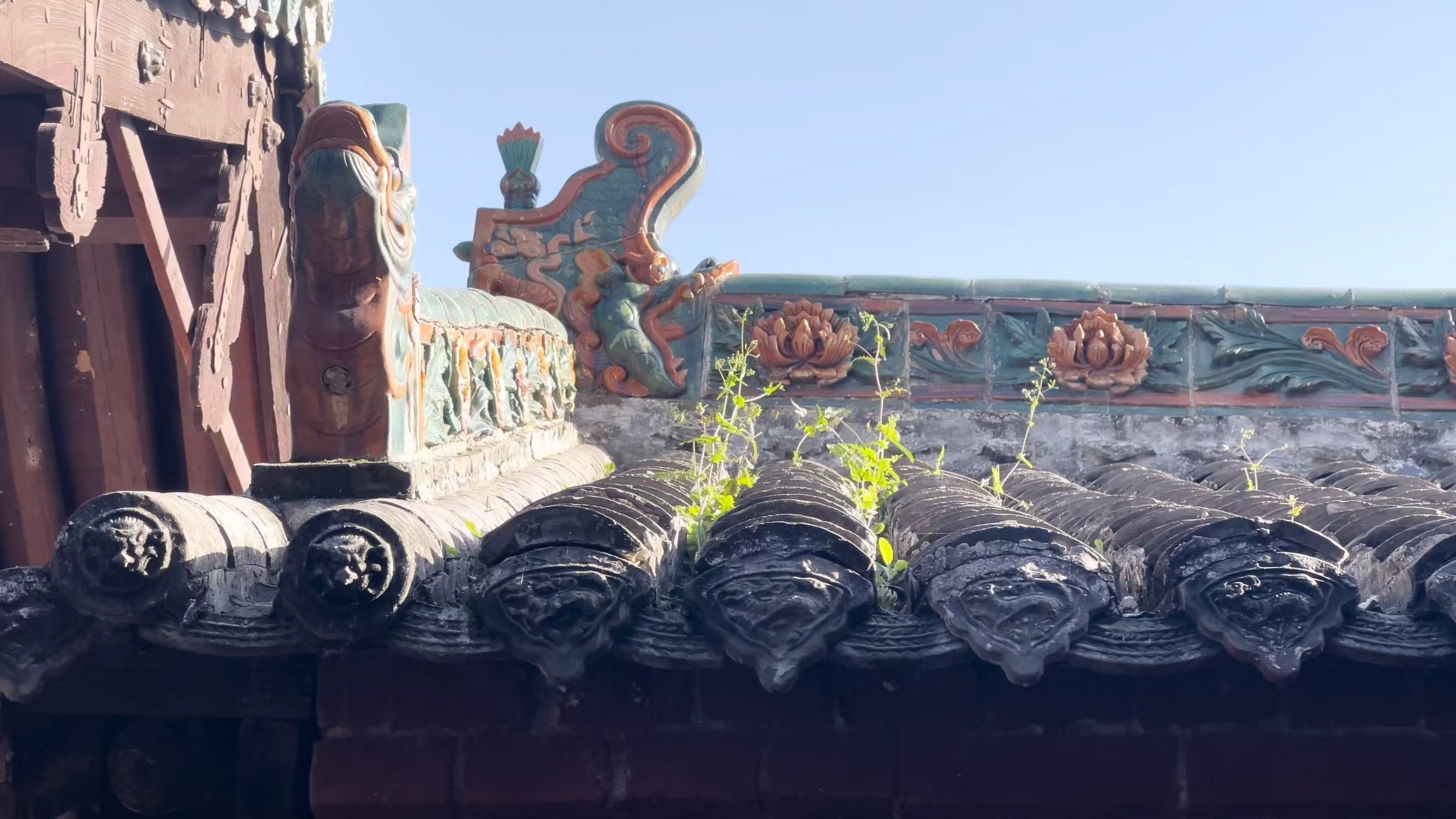 沁水县郭壁村崔府君庙一隅。（杨旸/摄）